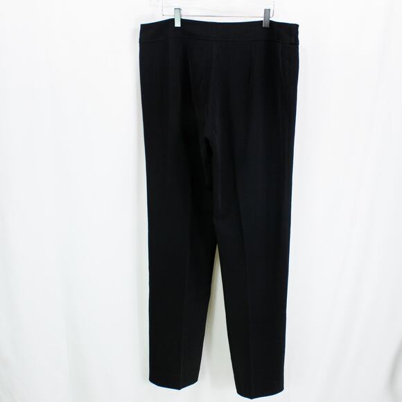 Philippe Adec Black Straight Leg Button Closure Dress Pants - Picture 7 of 10